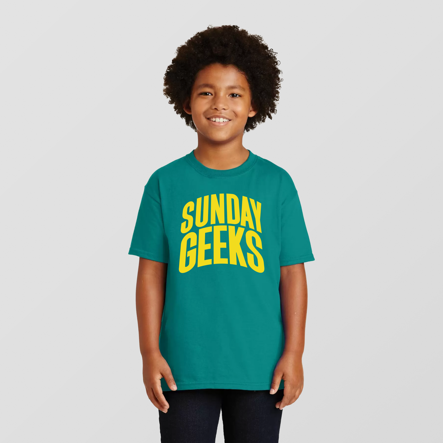 Kids Sunday Geeks logo Tee