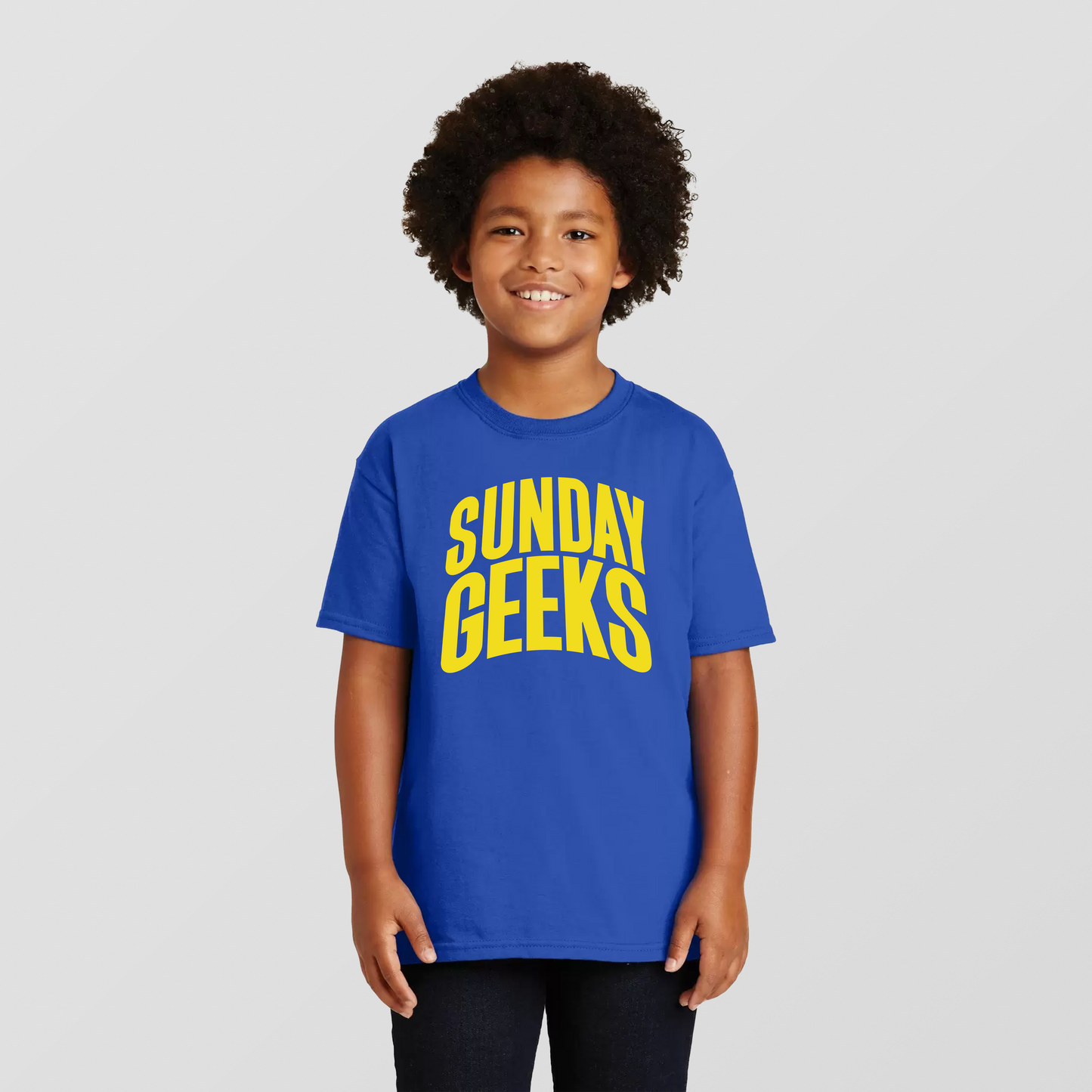 Kids Sunday Geeks logo Tee