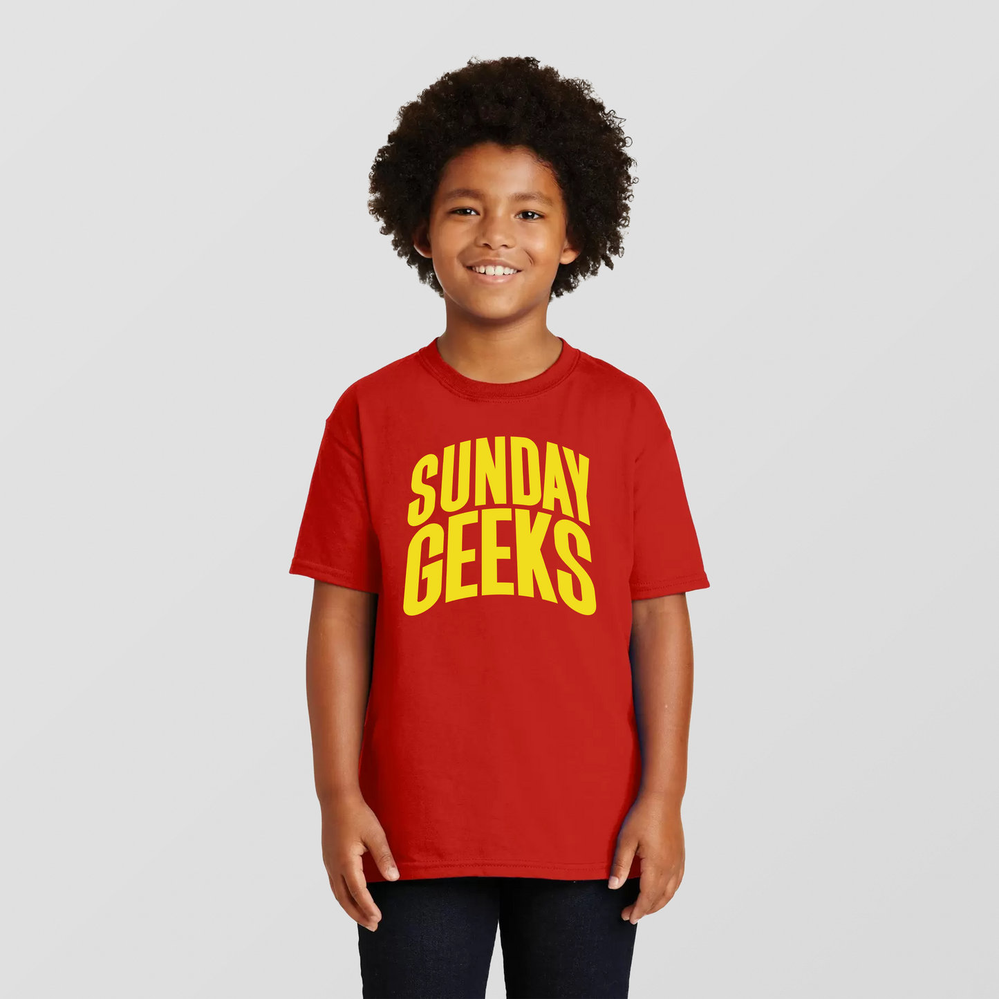 Kids Sunday Geeks logo Tee